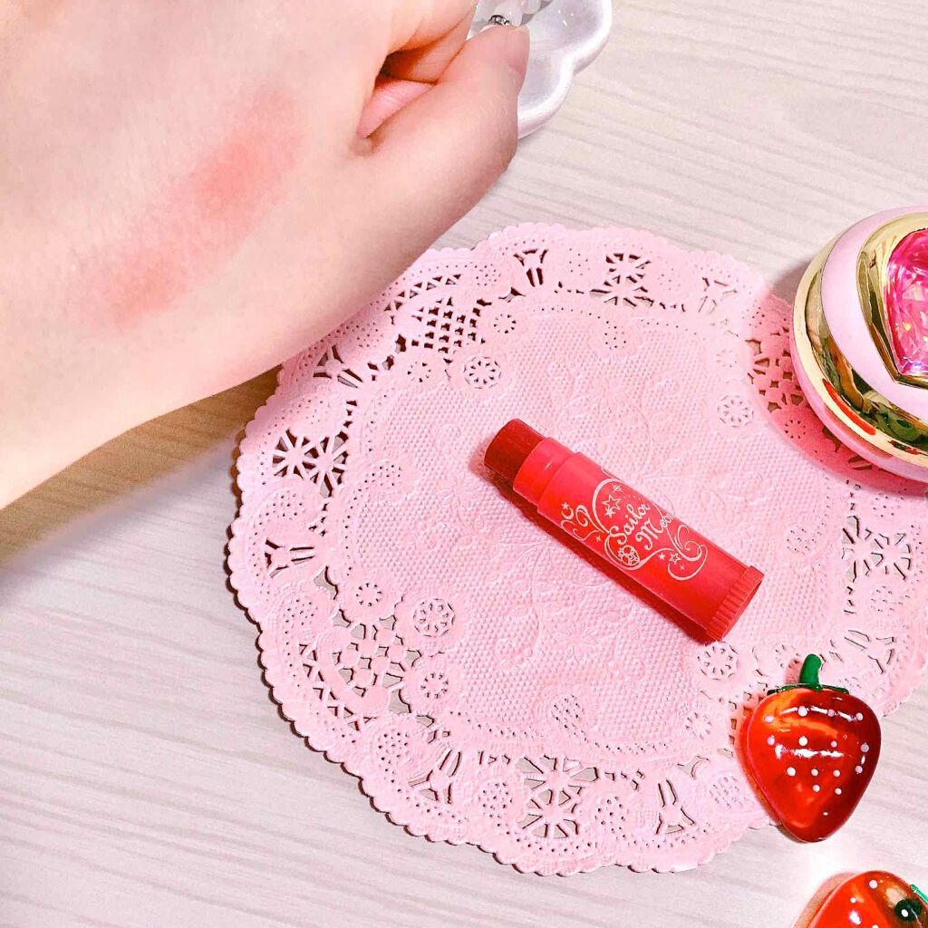 ミラクルロマンス スパイラルハートムーンロッドリップクリーム/クレアボーテ/リップクリームを使ったクチコミ(3枚目)