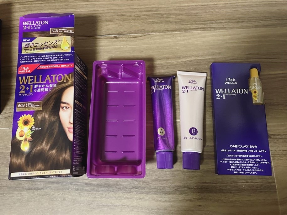 ウエラトーン ツープラスワン クリームタイプ 6CB/ウエラ/ヘアカラーを使ったクチコミ（2枚目）