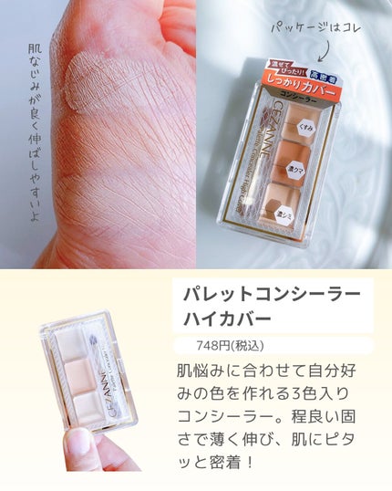 パレットコンシーラー ハイカバー/CEZANNE/パレットコンシーラーを使ったクチコミ(5枚目)