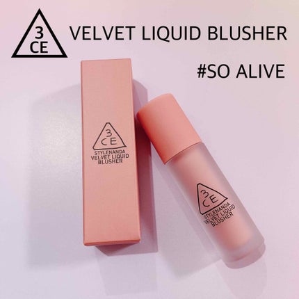 3CE VELVET LIQUID BLUSHER/3CE/リキッドチークを使ったクチコミ(1枚目)