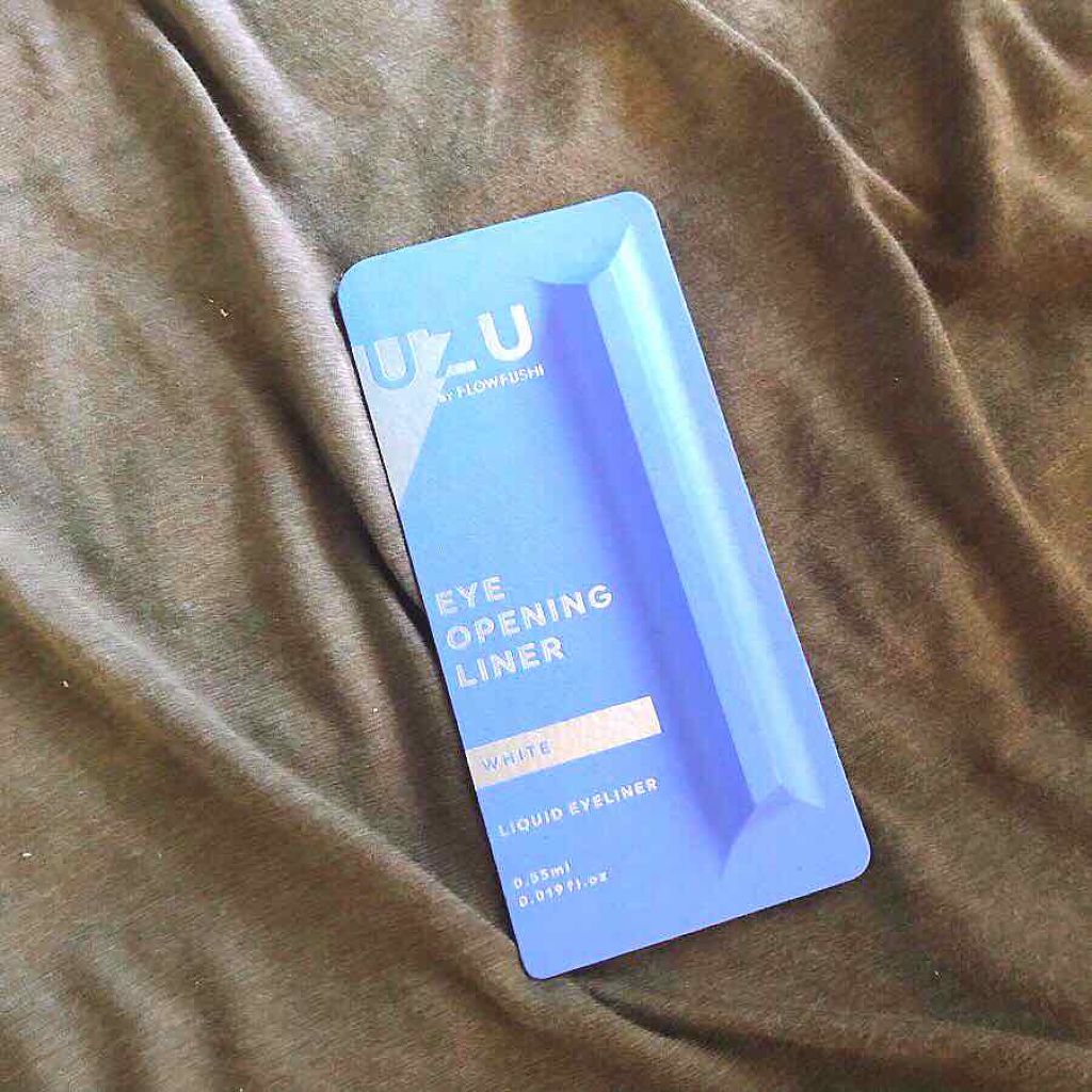EYE OPENING LINER/UZU BY FLOWFUSHI/リキッドアイライナーを使ったクチコミ(1枚目)