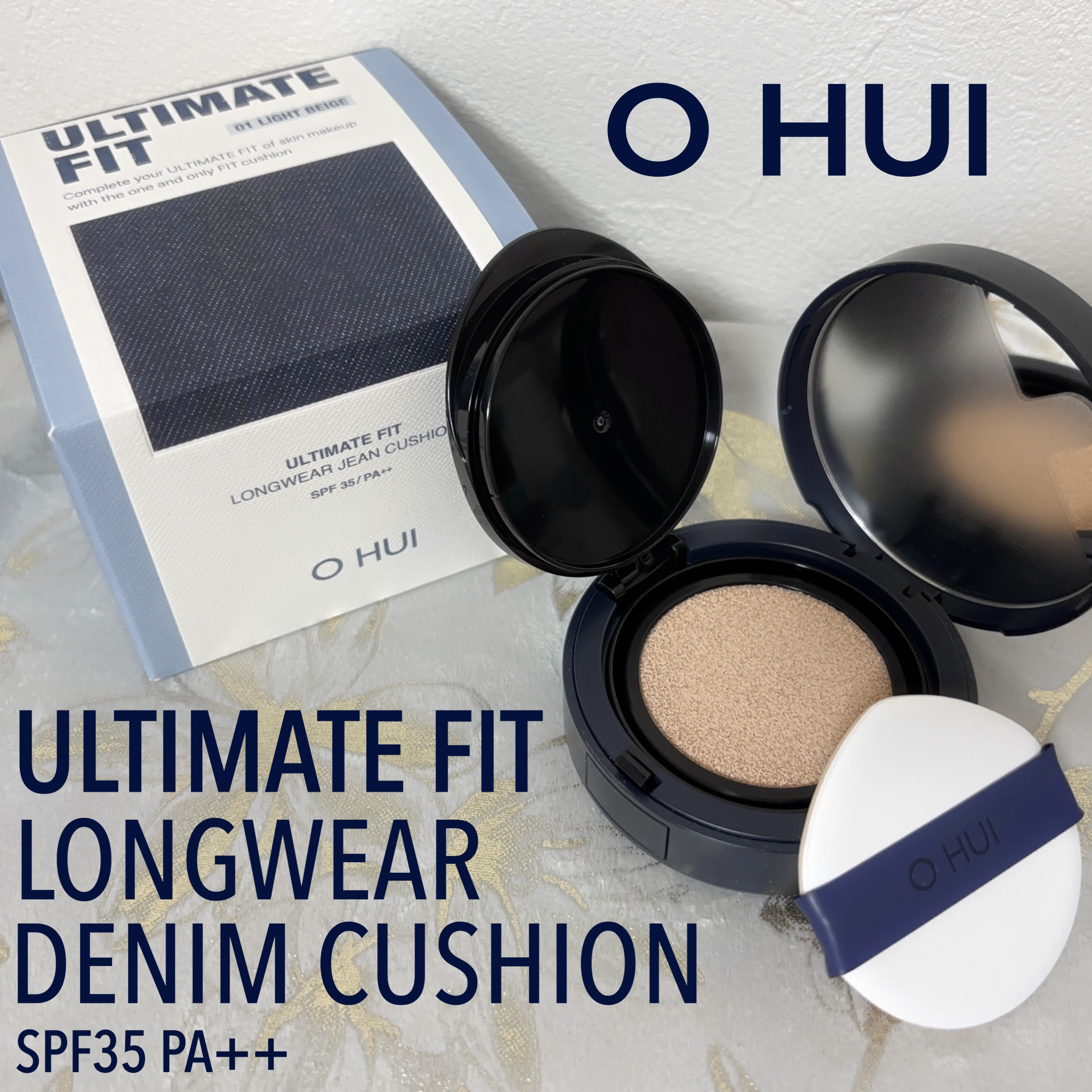 アルティメットフィット ロングウェアデニムクッション/OHUI/クッションファンデーションを使ったクチコミ（1枚目）