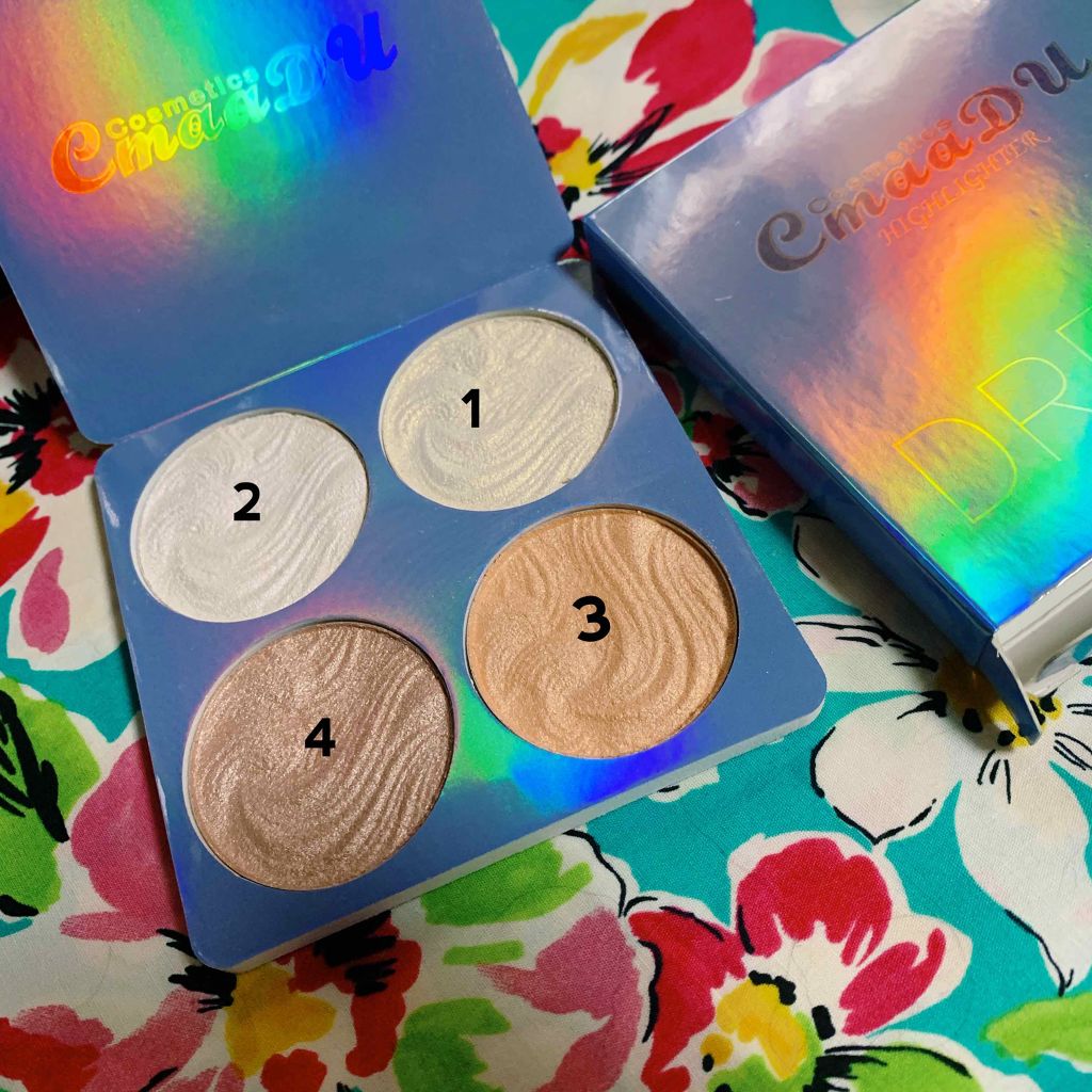 ハイライトパレット/Cmaa DU/パウダーハイライトを使ったクチコミ（2枚目）