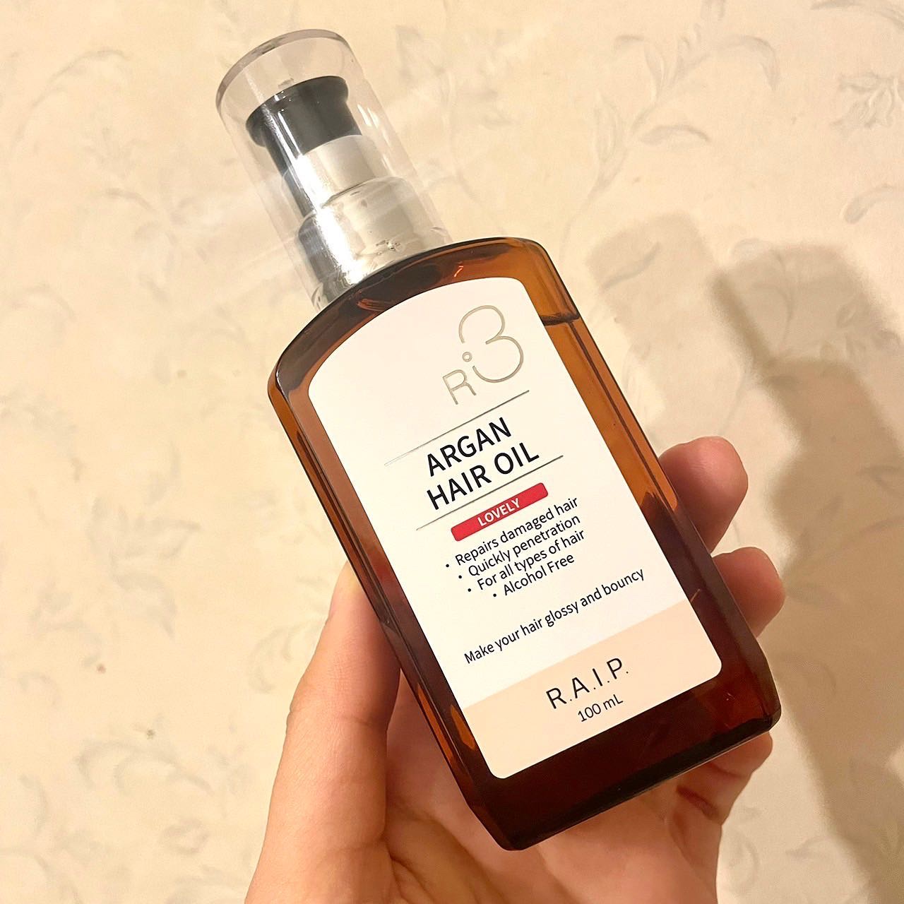 ライプ R3 アルガン ヘアオイル LOVELY/RAIP/ヘアオイルを使ったクチコミ（2枚目）