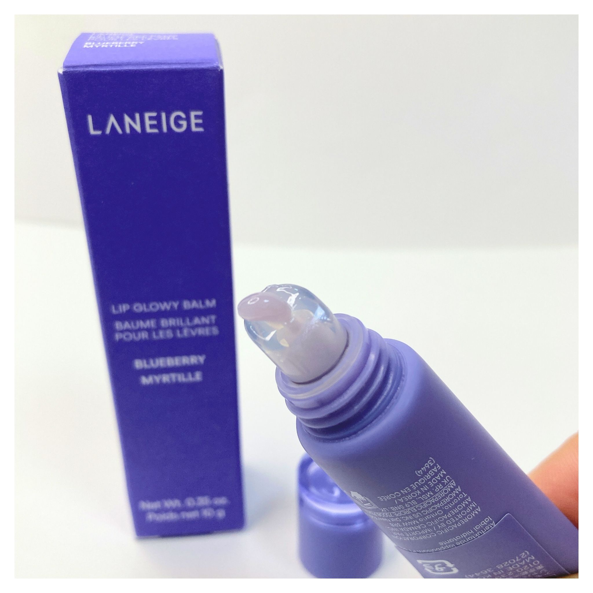 リップグロウィバーム ブルーベリー/LANEIGE/リップバームを使ったクチコミ（3枚目）