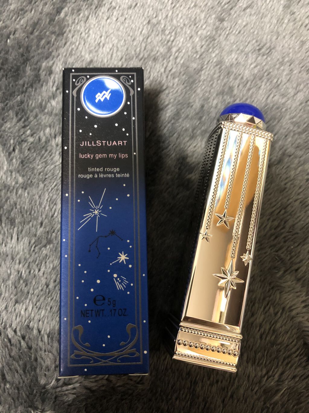ラッキージェム マイリップス 01 thoughtful Aquarius＜水瓶座＞/JILL STUART/口紅を使ったクチコミ（1枚目）