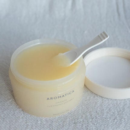 オレンジクレンジングシャーベット/AROMATICA/クレンジングバームを使ったクチコミ(2枚目)