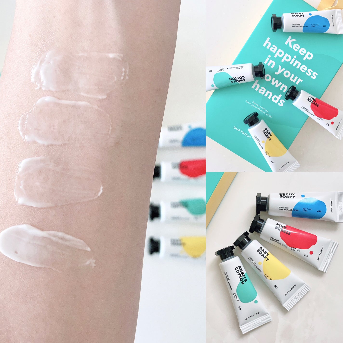 シグネチャーパフュームハンドクリームミニチュアギフトセット/DUFT&DOFT/ハンドクリームを使ったクチコミ(4枚目)