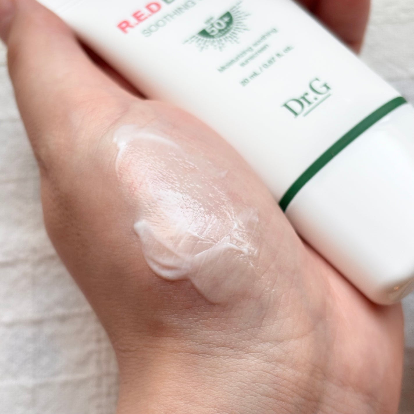 レッドブレミッシュスージングアップサン/Dr.G/日焼け止めクリームを使ったクチコミ(2枚目)