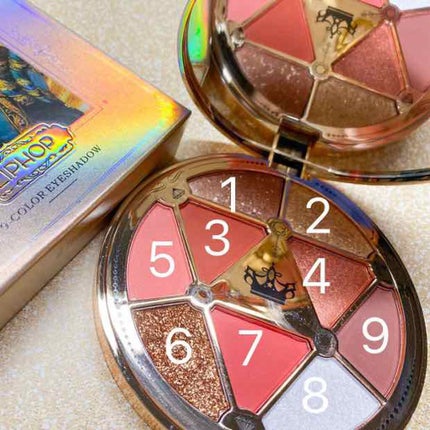 アリストアイシャドウパレット 9色/PEONYELF/アイシャドウパレットを使ったクチコミ(3枚目)