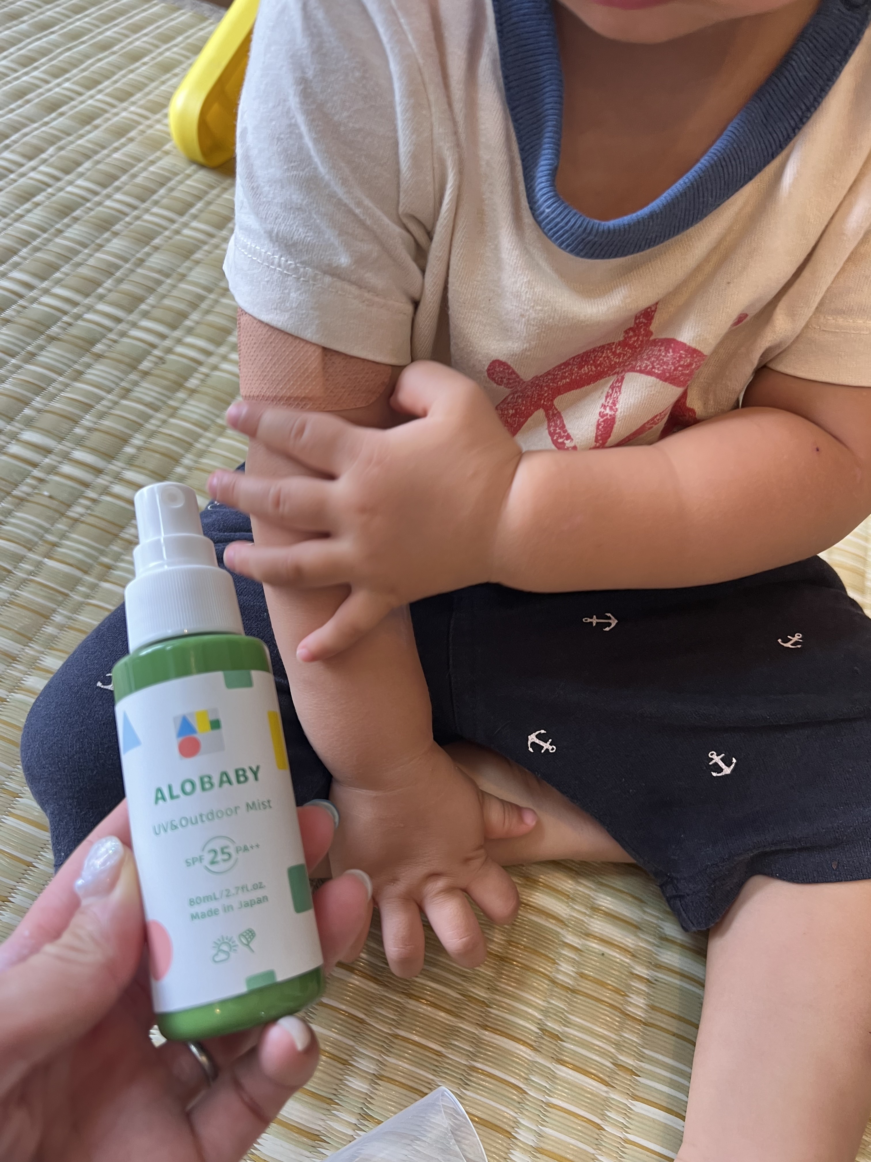 アロベビー UV&アウトドアミスト /ALOBABY/日焼け止めミスト・スプレーを使ったクチコミ（2枚目）