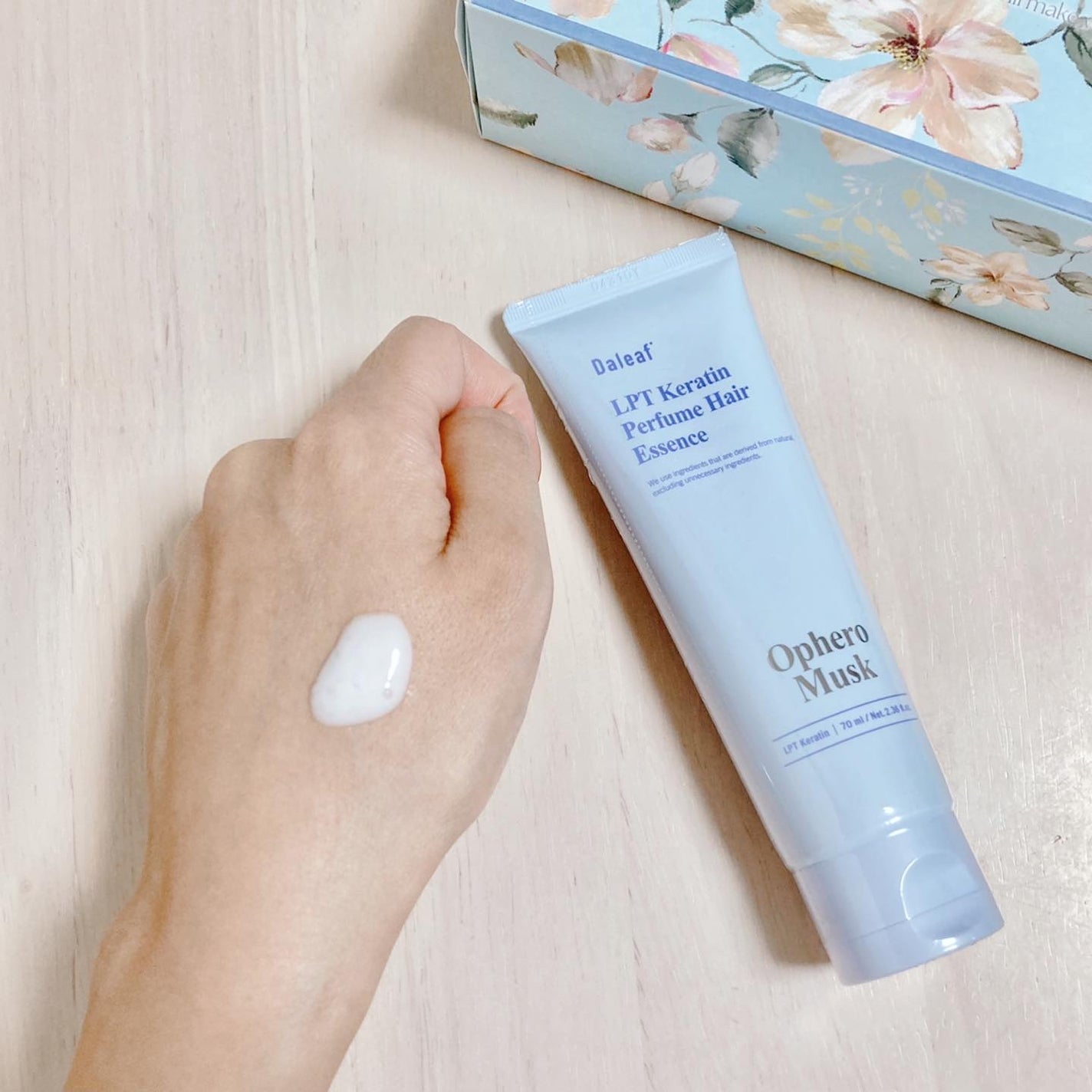 LPT Keratin パフュームヘアエッセンス Blooming Rose/Daleaf/ヘアミルクを使ったクチコミ(3枚目)