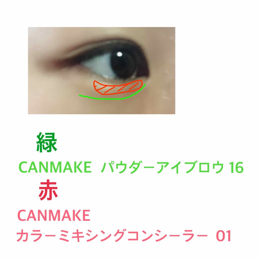 カラーミキシングコンシーラー/キャンメイク/パレットコンシーラーを使ったクチコミ（2枚目）