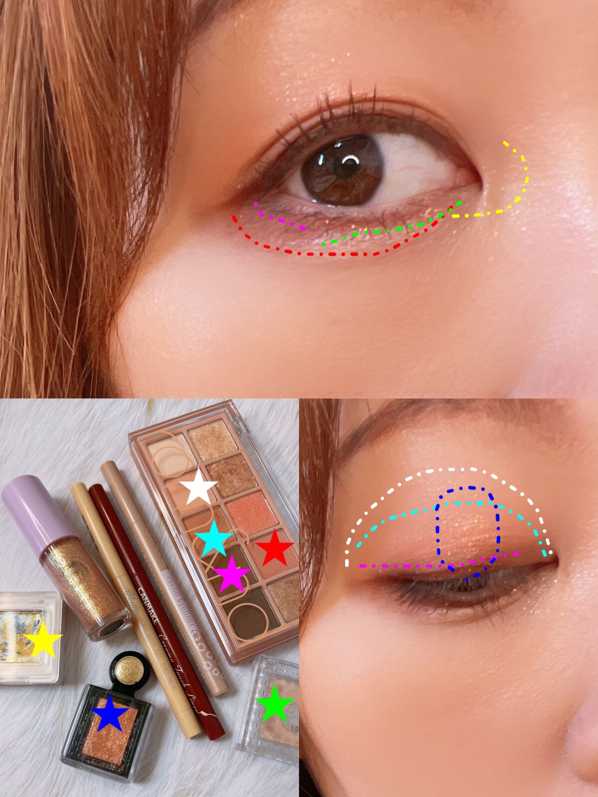 グリッタープリズム シャドウ GEX01/MISSHA/グリッターを使ったクチコミ（2枚目）