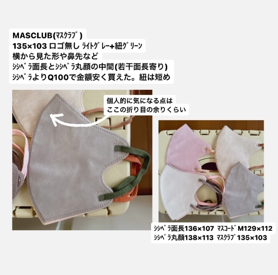 3D立体マスク/CICIBELLA/マスクを使ったクチコミ（3枚目）