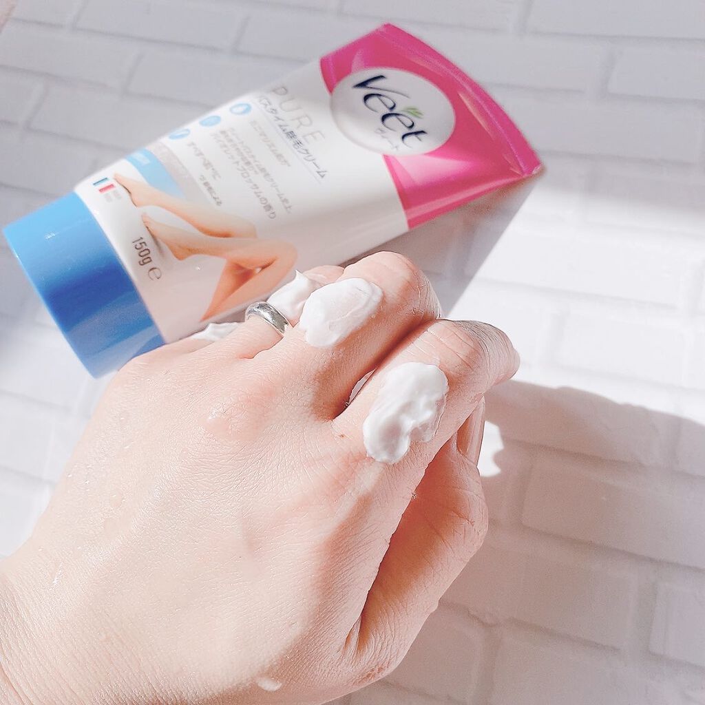 ヴィート ピュアバスタイム除毛クリーム 敏感肌用/Veet/除毛クリームを使ったクチコミ（3枚目）