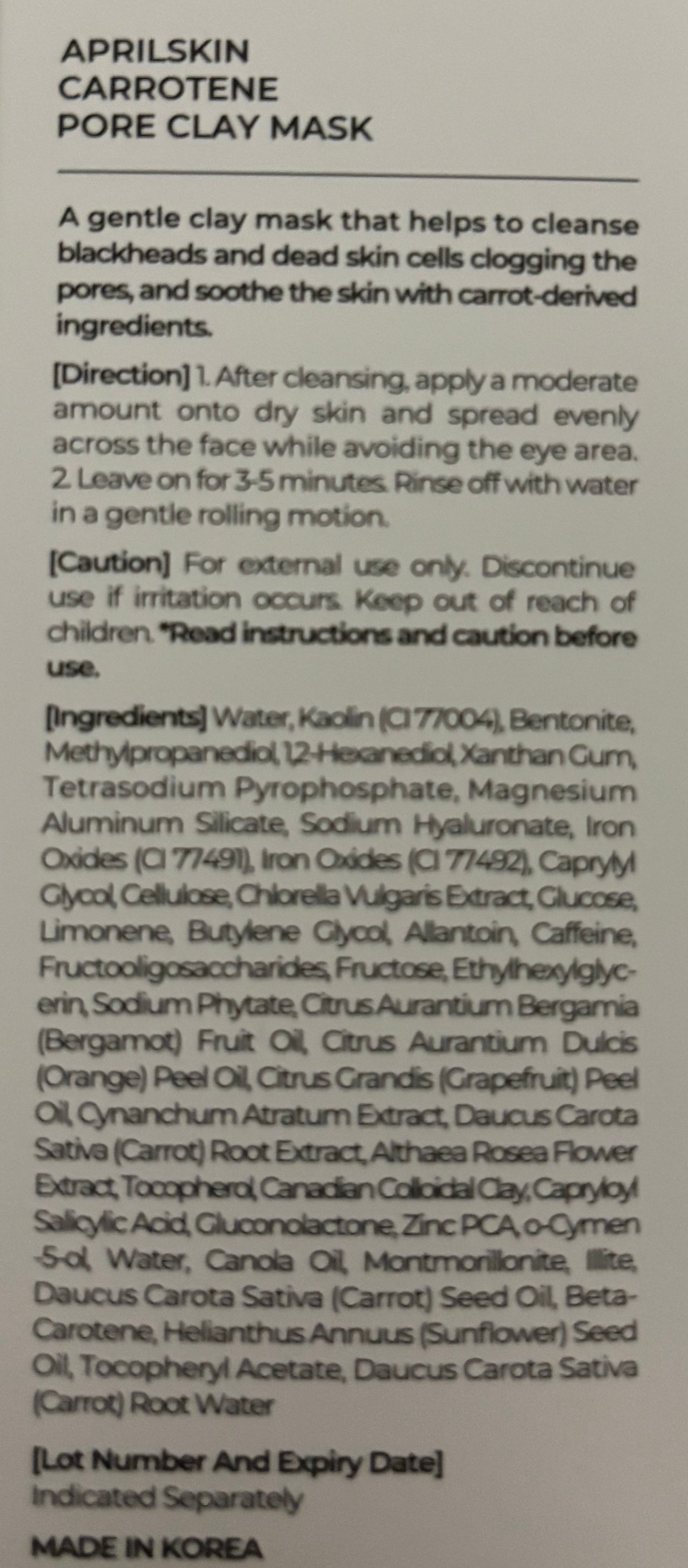 カロテン毛穴レスクレイパック/APRILSKIN/洗い流すパック・マスクを使ったクチコミ(5枚目)