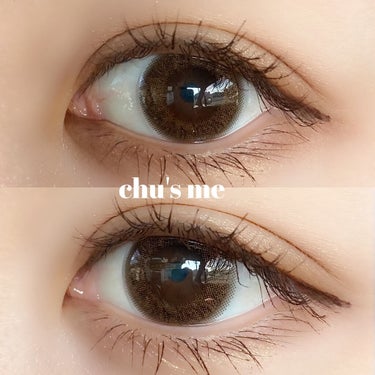 【カラコンレポ】

◎chu's me
                シフォンブラウン

DIA14.2mm/着色直径13.5mm/BC8.5mm/含水率58%/UVcut

1day 10枚入 ￥1