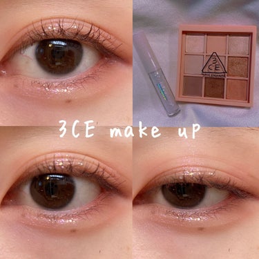 3CE 3CE MOOD RECIPE MULTI EYE COLOR PALETTEのクチコミ「可愛すぎるピンクアイシャドウを使ってキラキラピンクメイク💕
お久しぶりです！テストが終わったの.....」（1枚目）