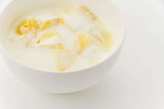 オートミールのホットヨーグルト