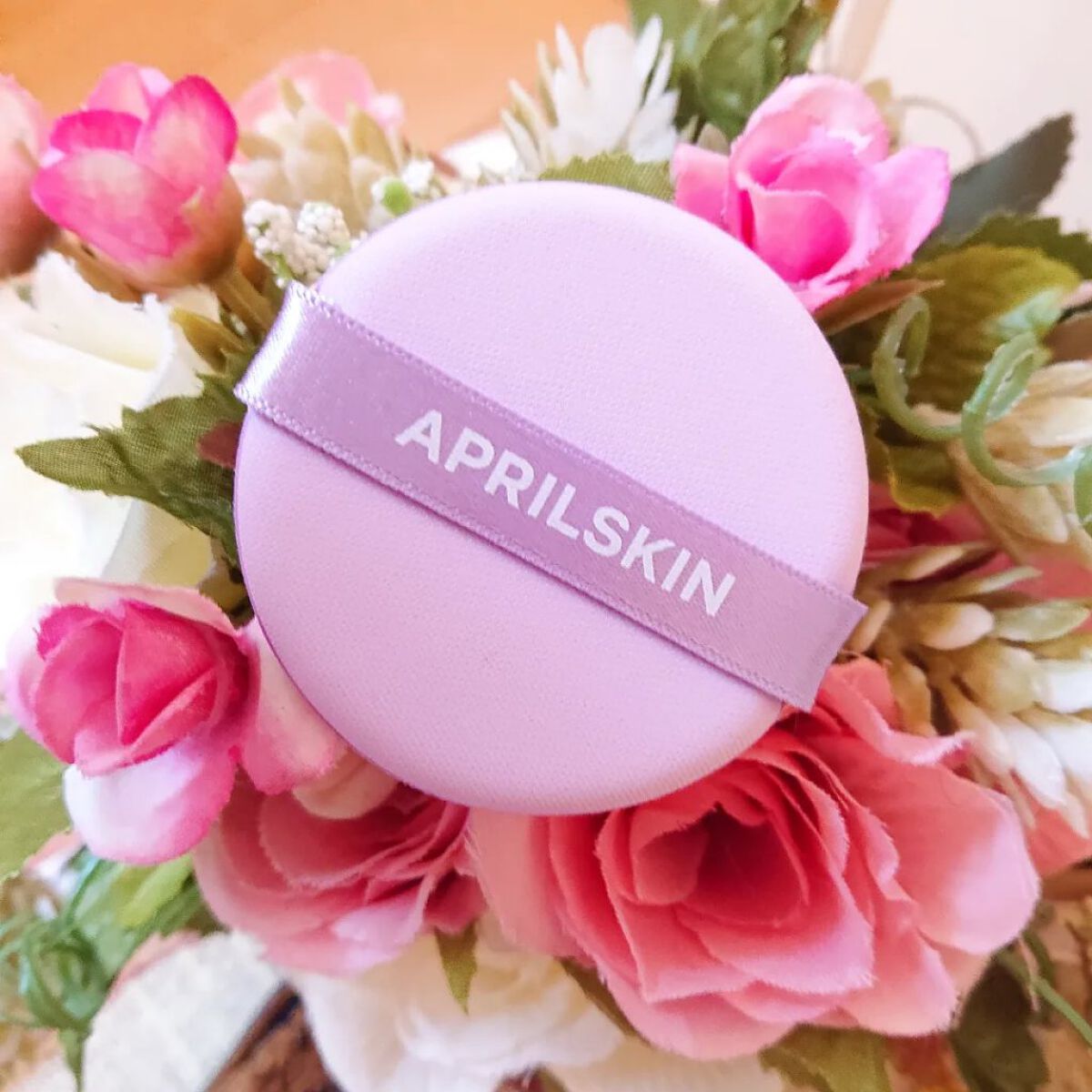 ウルトラスリムクッション＋レフィルセット 21号ライトベージュ/APRILSKIN/クッションファンデーションを使ったクチコミ（2枚目）