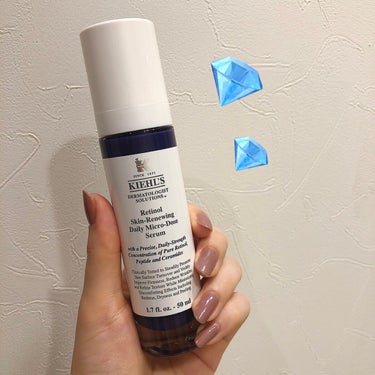 Kiehl's　キールズ DS RTN リニューイング セラム

キールズの人気レチノール美容液です。
テクスチャーは伸びが良いクリームタイプ。
レチノールがターンオーバーを促してくれるので心なしか使い