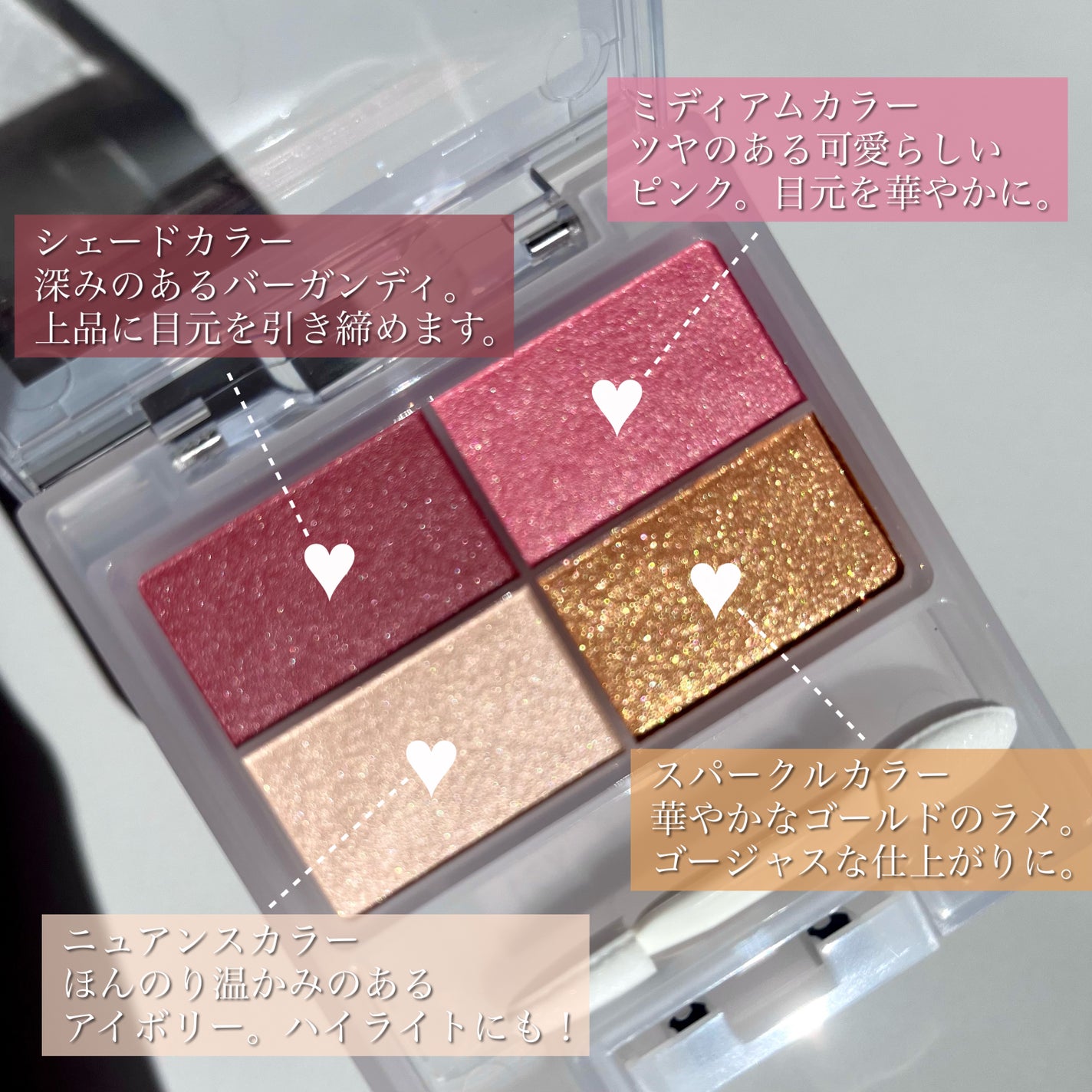 フェイスカラーパレット/チャコット・コスメティクス/アイシャドウパレットを使ったクチコミ(3枚目)