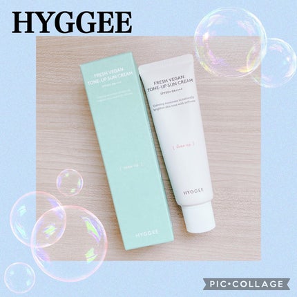フレッシュヴィーガントーンアップサンクリーム/HYGGEE/日焼け止めクリームを使ったクチコミ(1枚目)