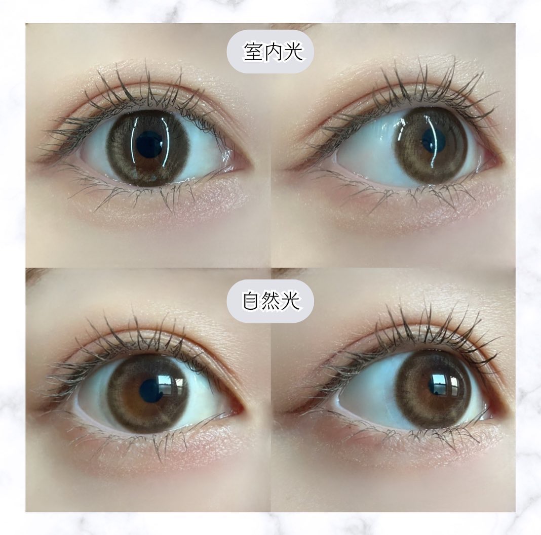 ワンアンドオンリークリスティン ベージュ/Hapa kristin/カラーコンタクトレンズを使ったクチコミ（3枚目）