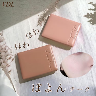 VDL チークステイン ブラッシャーのクチコミ「뽀용（ぽよん）チーク
────────────
VDL
チークステイン ブラッシャー

販売価.....」（1枚目）