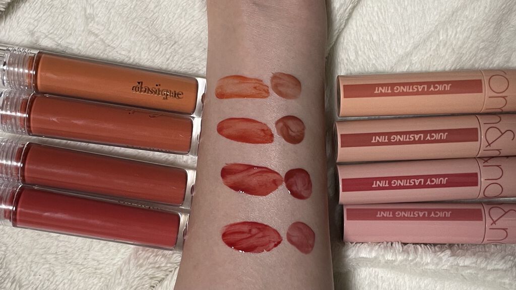 ジューシーラスティングティント/rom&nd/リップティントを使ったクチコミ（3枚目）