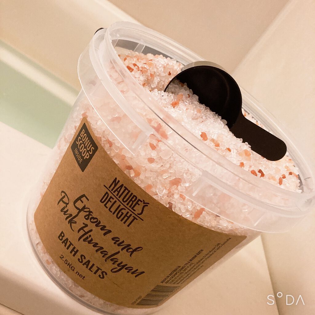 Epsom & Pink Himalayan Bath Salt/Natures Delight/無機塩系入浴剤を使ったクチコミ（1枚目）