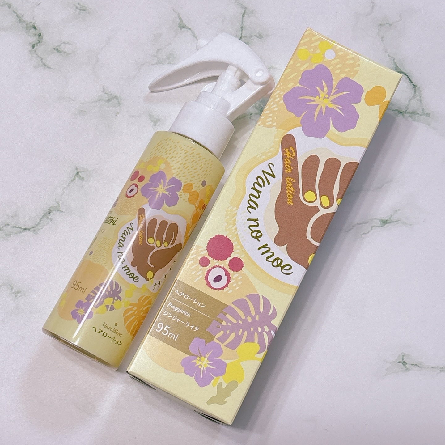 nananamoe ヘアーローションジンジャーライチのクチコミ「\トロピカルな香りのヘアローション🏝️/

ナナナモエ
ヘアローション（ジンジャーライチ）
容.....」（3枚目）