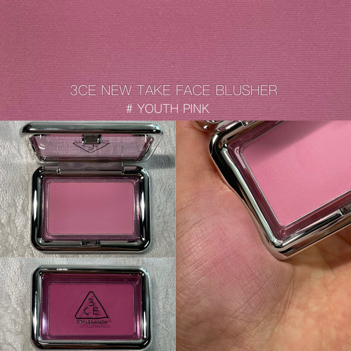 3CE ニューテイク フェイスブラッシャー ハウデア/3CE/チークを使ったクチコミ（3枚目）