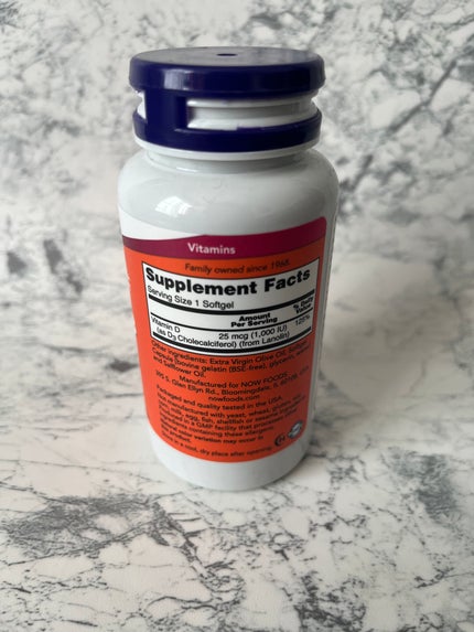 Vitamin D-3 1000 IU ビタミンD3/Now Foods/健康サプリメントを使ったクチコミ(3枚目)