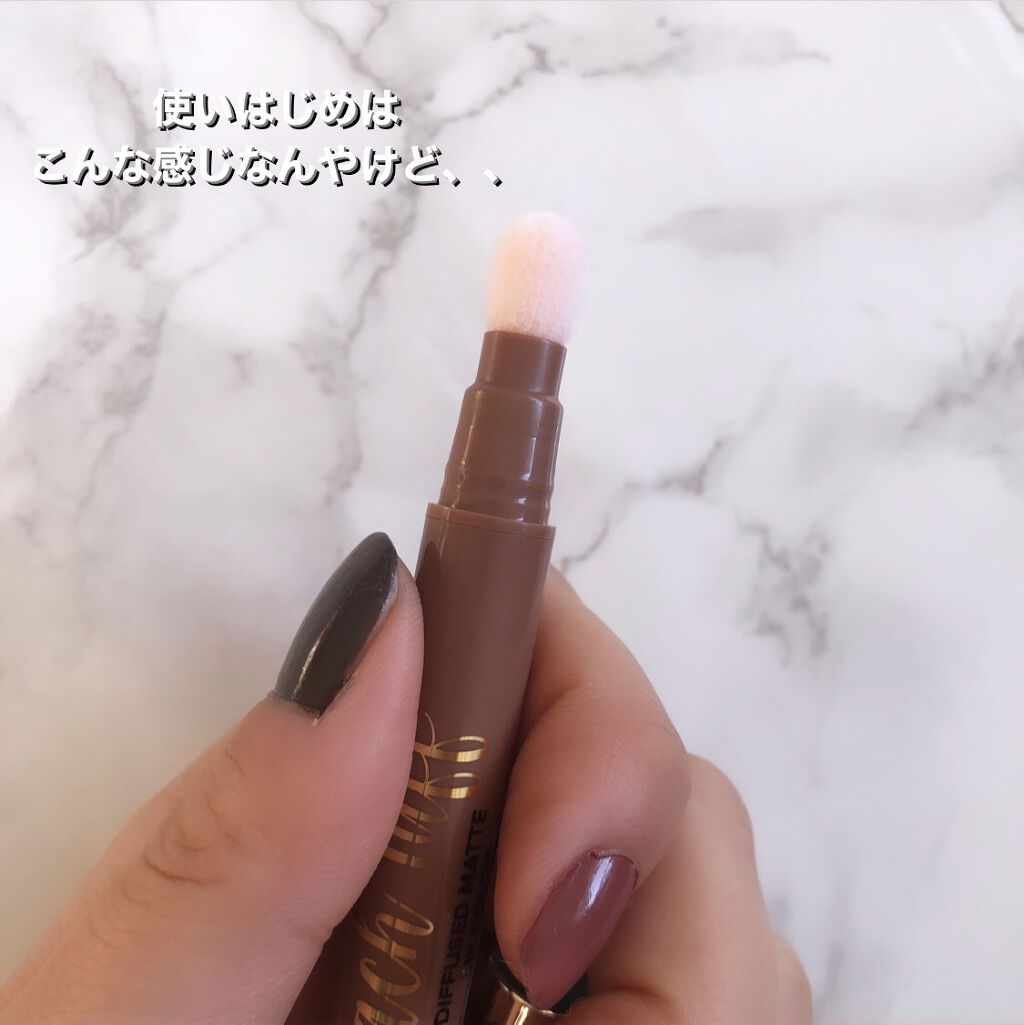 ピーチパフ ロングウェアリング マット リップカラー /Too Faced/口紅を使ったクチコミ（2枚目）