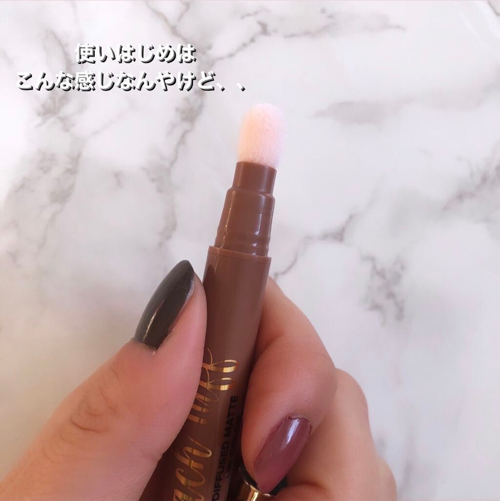 ピーチパフ ロングウェアリング マット リップカラー /Too Faced/口紅を使ったクチコミ(2枚目)