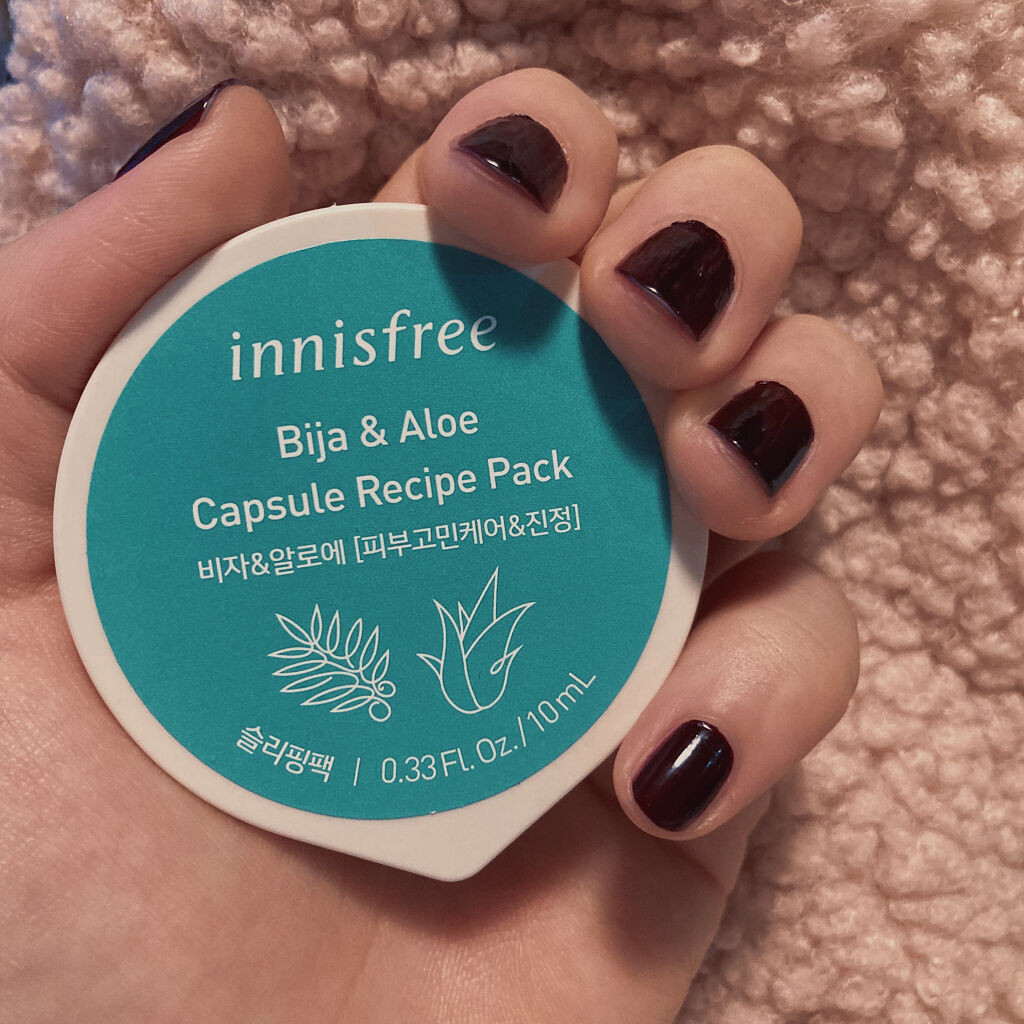 innisfree カプセルレシピパック N B＆Aのクチコミ「[敏感肌さん注意⚠️❗️私には合わなかったスリーピングマスク］innisfree カプセルレシ.....」（1枚目）