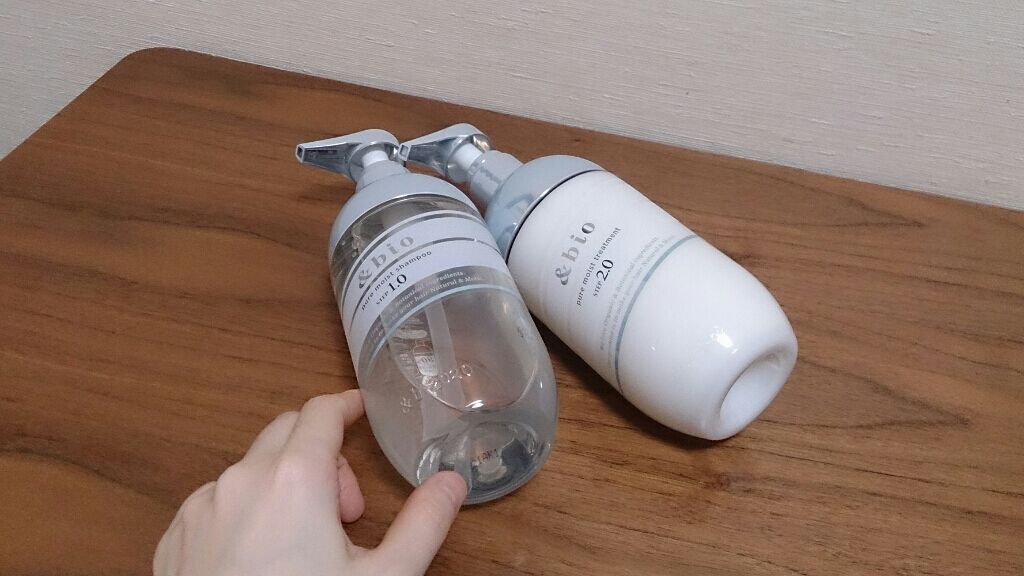 ピュアモイスト シャンプー 1.0／ヘアトリートメント 2.0 シャンプー/&bio/市販シャンプーを使ったクチコミ（1枚目）