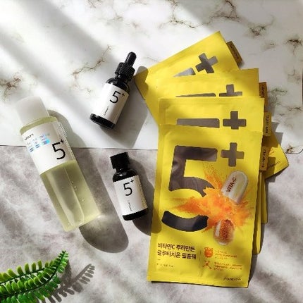 5番 白玉グルタチオンCふりかけマスク/numbuzin/シートマスク・パックを使ったクチコミ(7枚目)