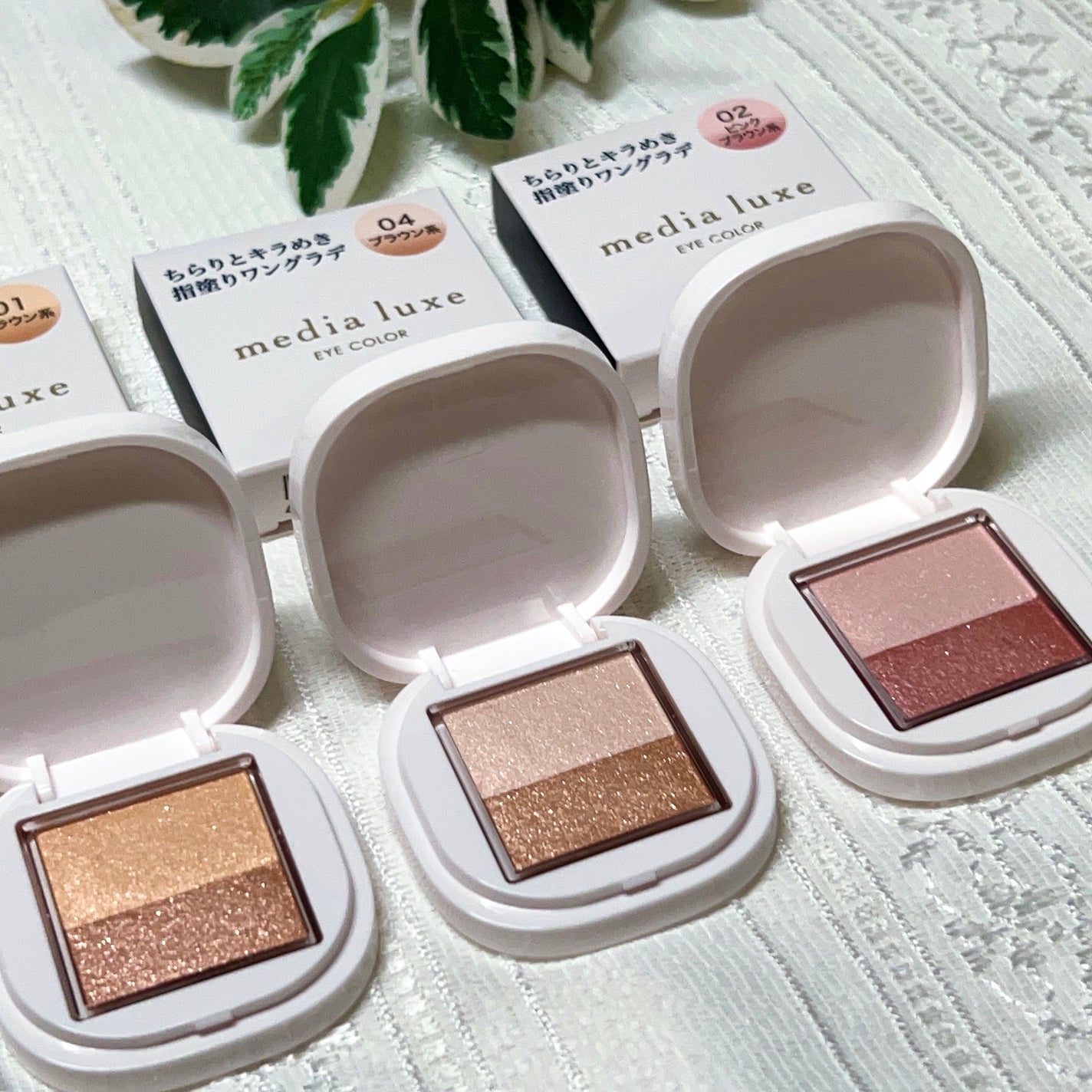 アイカラー/media luxe/アイシャドウパレットを使ったクチコミ(1枚目)