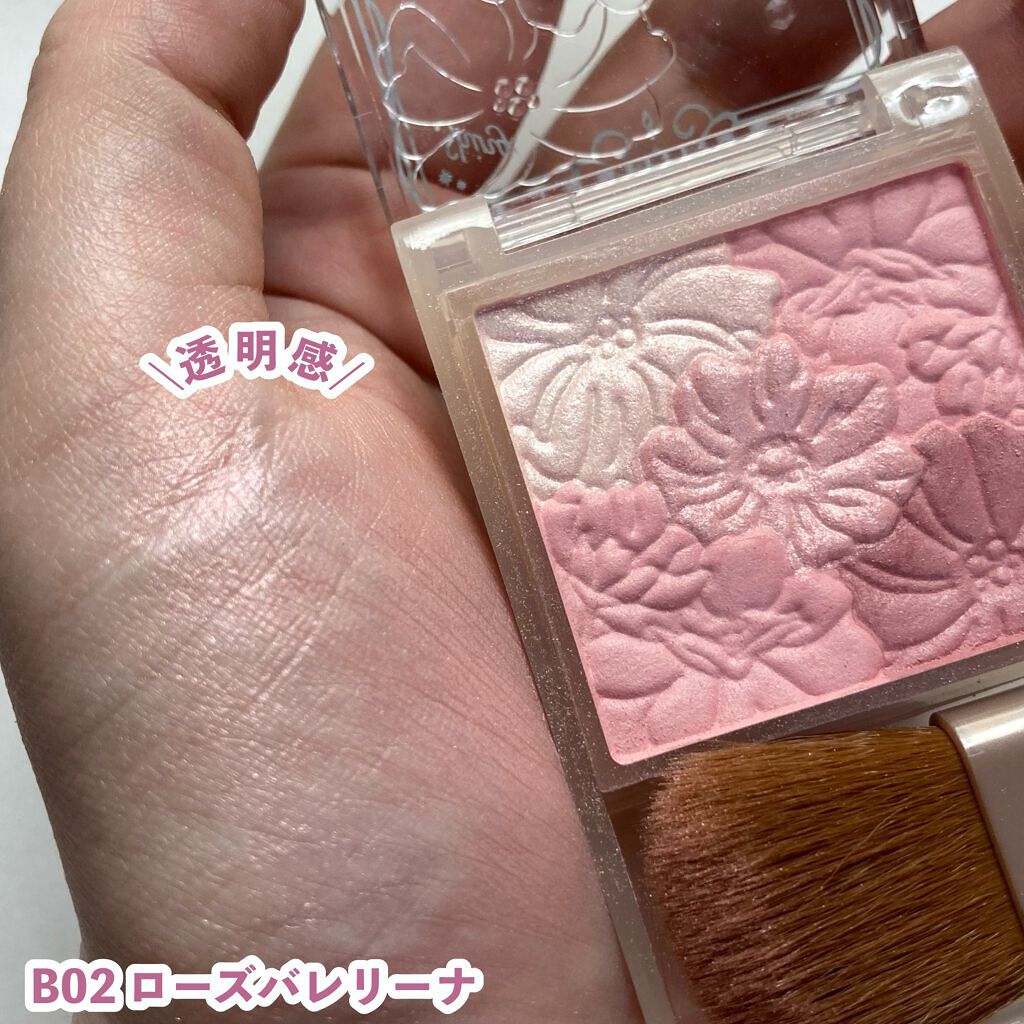 グロウフルールチークス(ブレンドタイプ)/キャンメイク/パウダーチークを使ったクチコミ(8枚目)