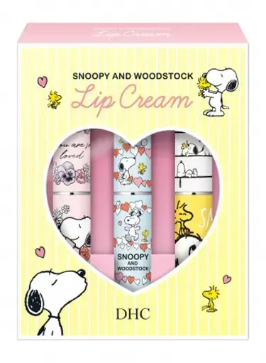 DHC 薬用リップクリーム スヌーピー ハート 3本セット
