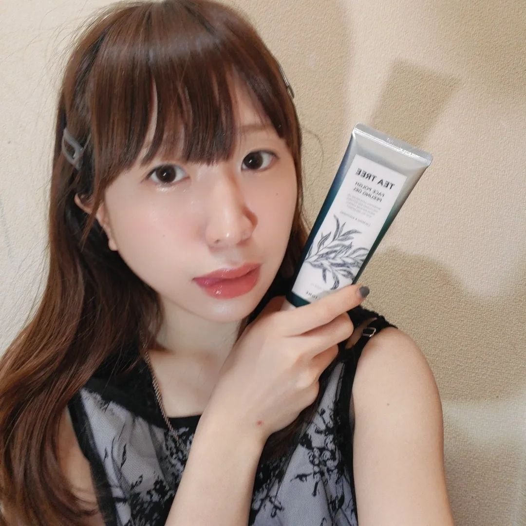 フェイスポリッシュピーリングジェル ティーツリー/ALLIONE/その他洗顔料を使ったクチコミ（3枚目）