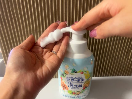みあん on LIPS 「『世界の果実 すっきり泡洗顔』内容量:500ml泡タイプの酵素..」(7枚目)