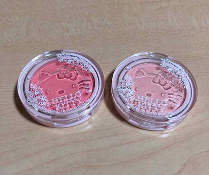 Blooming Kitty パウダーチーク/DAISO/パウダーチークを使ったクチコミ(1枚目)