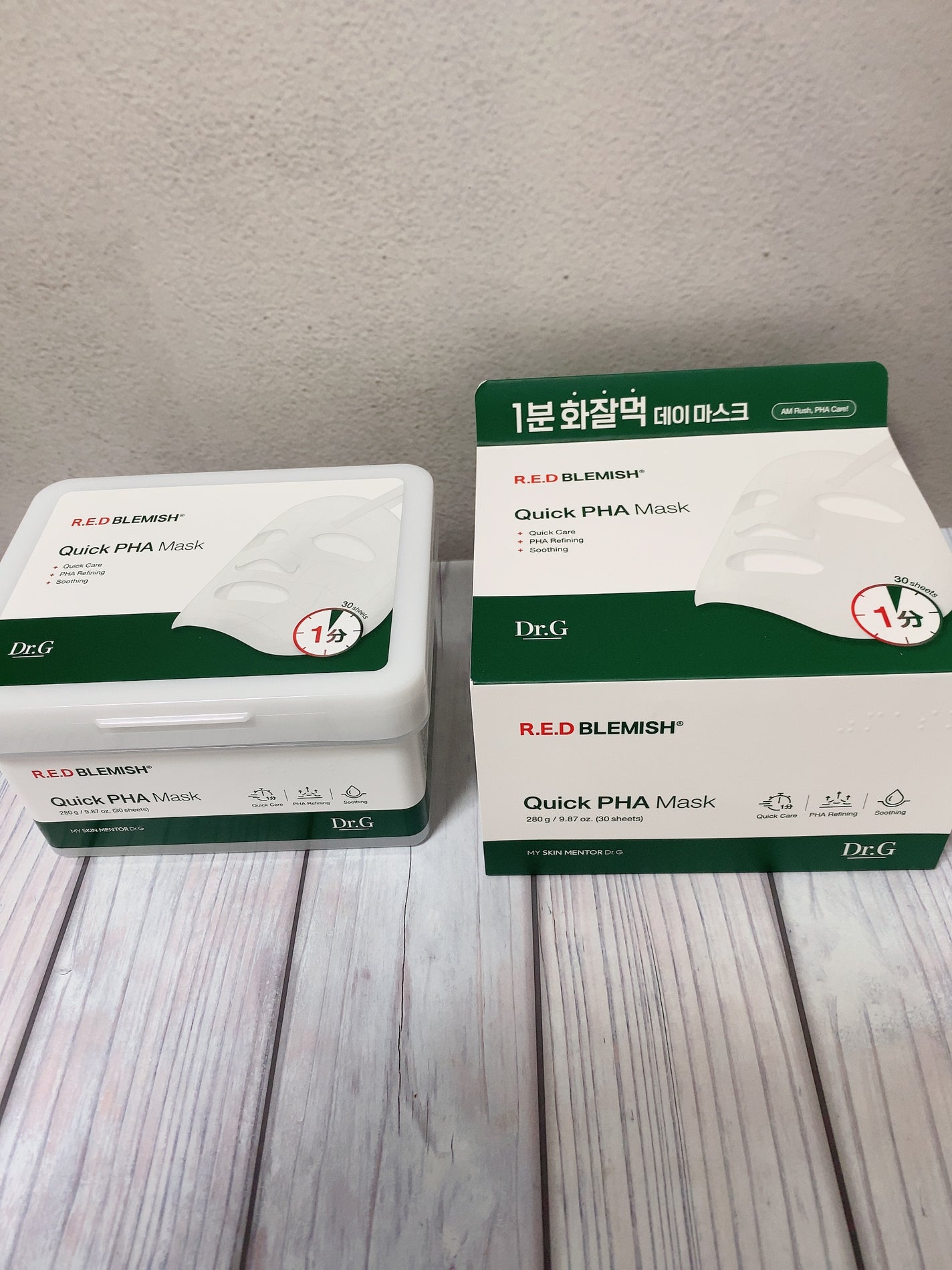 レッドブレミッシュクイックPHAシートマスク/Dr.G/シートマスク・パックを使ったクチコミ(1枚目)