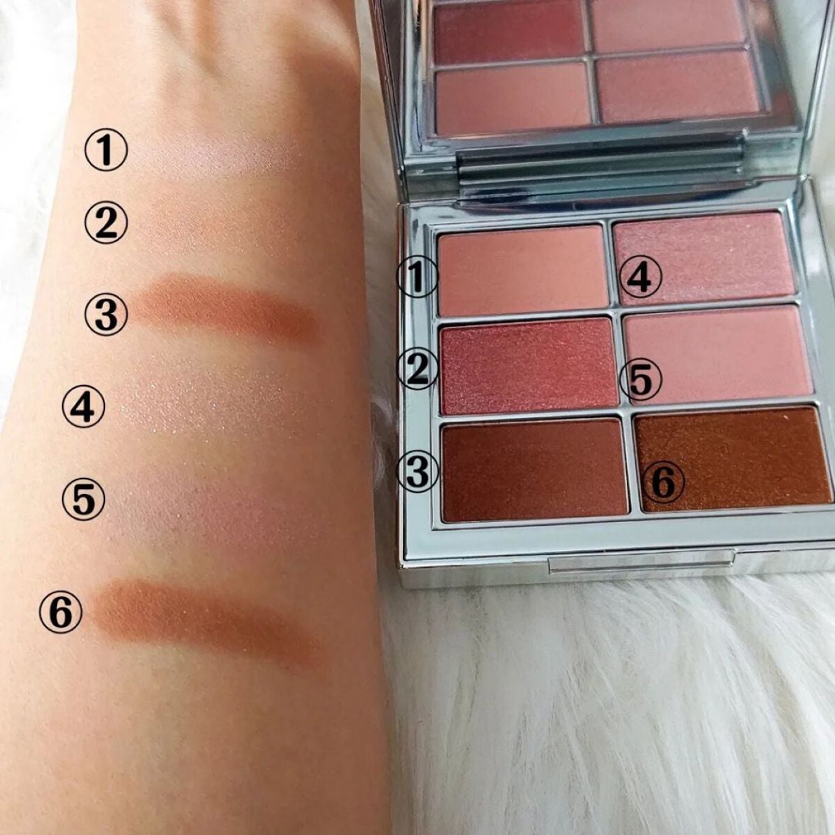 アイ ヴィーガン シアーパレット/AMUSE/アイシャドウパレットを使ったクチコミ(4枚目)