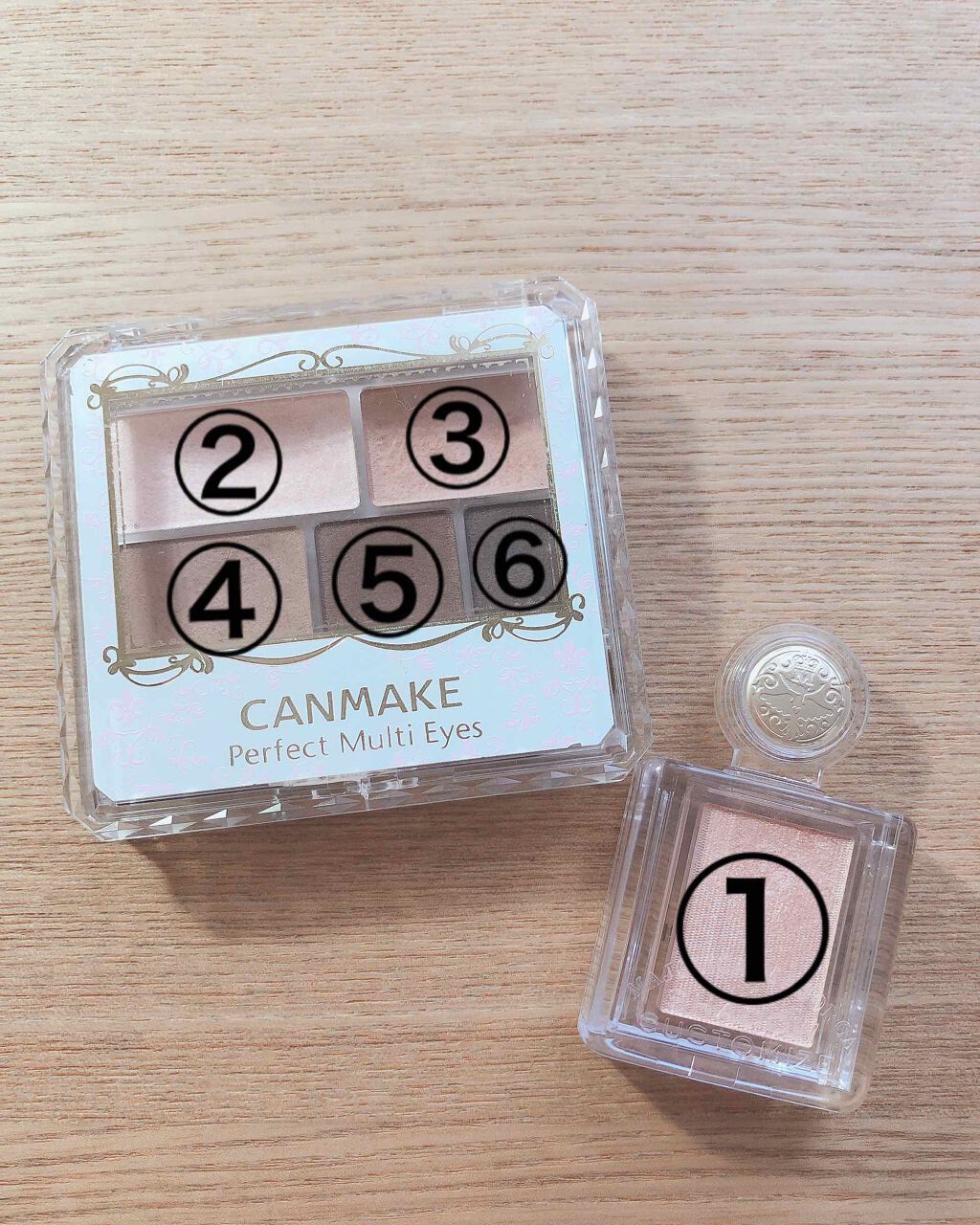 パーフェクトマルチアイズ/キャンメイク/アイシャドウパレットを使ったクチコミ（2枚目）