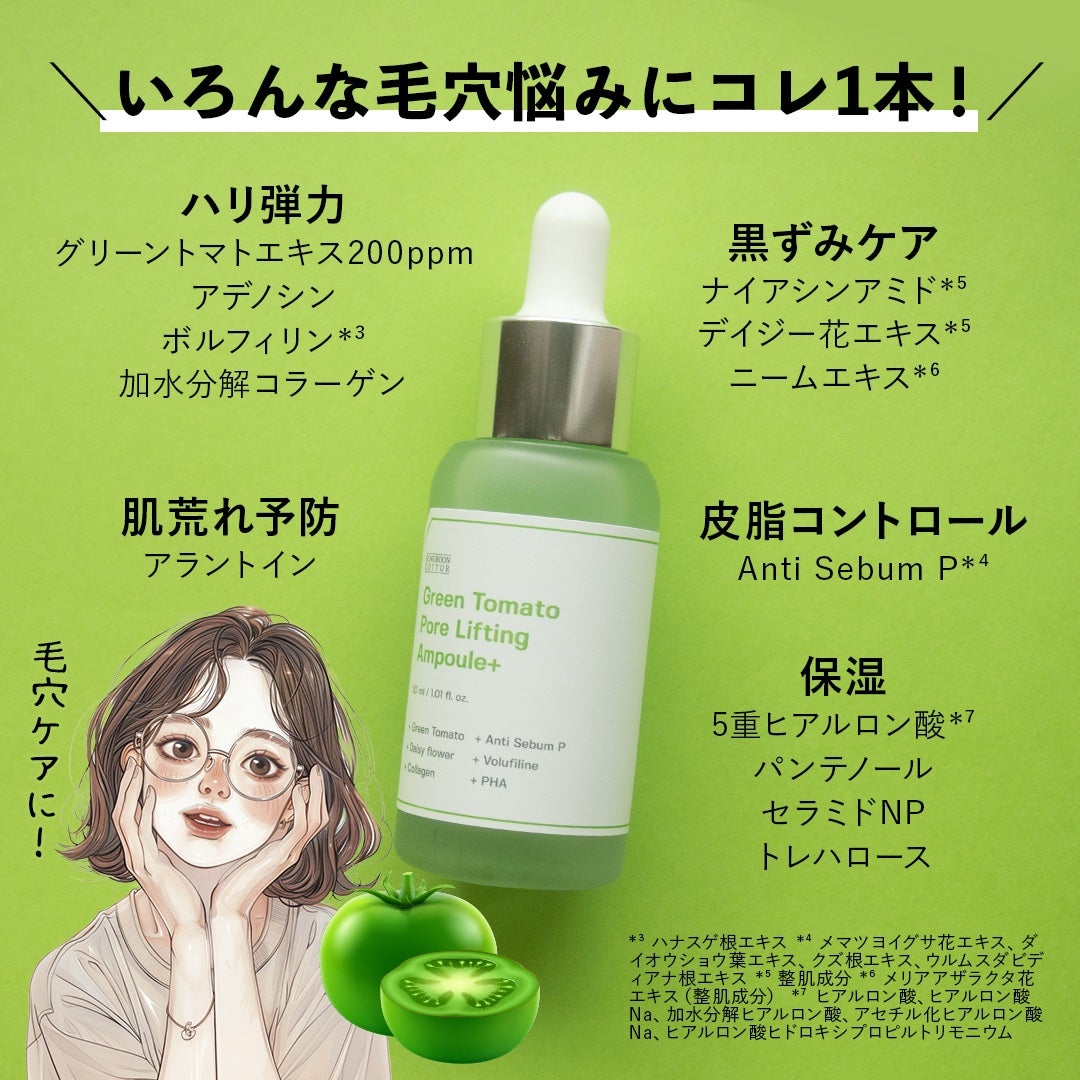 グリーントマトポアリフティングアンプル+/SUNGBOON EDITOR(成分エディター)/美容液を使ったクチコミ(2枚目)